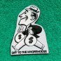 OFF TO THE WHOREHOUSE Military Morale Hook & Loop Tactical  Patch BLACK & WHITE