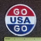 true VINTAGE 1970s GO USA red white & blue PATCH United States USA MILITARY NOS