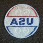 true VINTAGE 1970s GO USA red white & blue PATCH United States USA MILITARY NOS