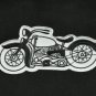 VINTAGE 50s STYLE MOTOCYCLE (INDIAN HARLEY) HOT ROD MC REPRO BIKER PATCH WHITE