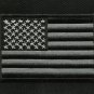 REFLECTIVE USA AMERICAN FLAG BLACK BIKER JACKET VEST MILITARY PATCH