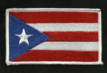 PUERTO RICAN FLAG MOTORCYCLE LEATHER JACKET VEST BIKER PATCH