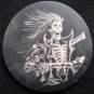 Skeleton Ghost Biker Motorcycle Hook Morale LEATHER Patch
