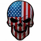 DEATH SKULL USA FLAG EMBROIDERED PATCH LARGE 7.6" x 11" BACK BIKER PATCH DEATH SKULL USA FLAG EMBROIDERED PATCH LARGE 7.6" x 11" BACK BIKER PATCH