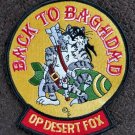 VF Tomcat "BACK TO BAGHDAD" OP DESERT FOX Fighter Squadron NAVY Military Patch