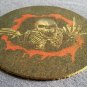 Motorcycle Patch Grim Reaper on Motorcycle 100% ALL LEATHER SEW ON - Made in USA