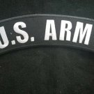 LARGE US ARMY UPPER (TOP) ROCKER MOTORCYCLE JACKET BIKER MILITARY BACK PATCH