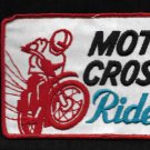 LARGE Vintage 60-70s MOTOCROSS RIDER Dirt Bike Motorcycle Racing 6" Patch LARGE Vintage 60-70s MOTOCROSS RIDER Dirt Bike Motorcycle Racing 6" Patch