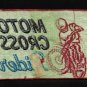 LARGE Vintage 60-70s MOTOCROSS RIDER Dirt Bike Motorcycle Racing 6" Patch
