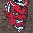 4" RED DEVIL FACE WINKING ROCKABILLY MOTORCYCLE JACKET LEATHER VEST BIKER PATCH