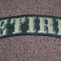 Retired TOP Rocker Harley Military MOTORCYCLE  Back Patch