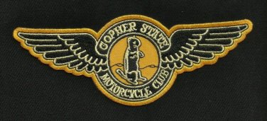 VINTAGE STYLE Circa 1945 - 60s REPRO GOPHER STATE MOTORCYCLE CLUB BIKER PATCH