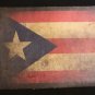LARGE  LEATHER PUERTO RICAN DISTRESSED FLAG Motorcycle BIKER BACK PATCH  sew on