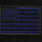 BLUE LIVES MATTER TACTICAL COMBAT BLUE AMERICAN FLAG HOOK BIKER TACTICAL PATCH