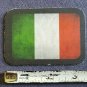 100% LEATHER ITALY FLAG Sew on Biker Collectors Jacket Hat Patch Italian