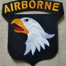 LARGE 101st Screaming Eagles 11" x 10" Airborne Army BIKER BACK PATCH