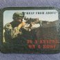 100% All Leather "Help From Above" SNIPER Military Biker Collectors Patch