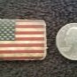 VINTAGE STYLE mini all leather AMERICAN FLAG MOTORCYCLE JACKET PATCH sticky back