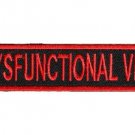 DYSFUNCTIONAL VET MOTORCYCLE BIKER JACKET LEATHER VEST MILITARY PATCH