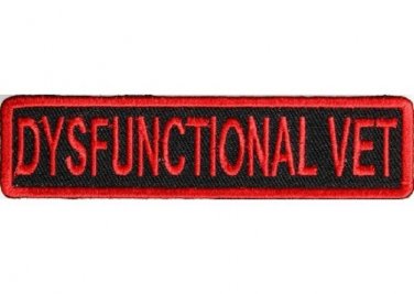 DYSFUNCTIONAL VET MOTORCYCLE BIKER JACKET LEATHER VEST MILITARY PATCH