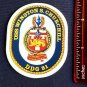 USS Winston S Churchill DDG 81 Destroyer Navy Ship Crest Mini Sticker Decal