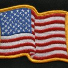 WAVY American Flag Red White Blue USA Patriotic Biker Military Motorcycle Patch