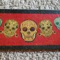 ALL LEATHER Day of the Dead Skulls Sew ON Collectors  PATCH