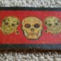 ALL LEATHER Day of the Dead Skulls Sew ON Collectors  PATCH