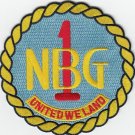 NAVAL BEACH GROUP ONE NBG 1 UNITED WE LAND NAVY MILITARY PATCH