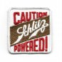 Vintage 70s CAUTION Schlitz POWERED! Rockabilly Biker Vest Beer Collectors Patch