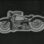VINTAGE 50s STYLE MOTORCYCLE (INDIAN HARLEY) HOT ROD MC REPRO BIKER PATCH GRAY