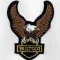 Vintage 60-70s BULTACO Eagle Upwing Motorcycle Jacket Biker Vest Collector Patch