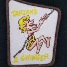Vintage 70s TARZAN'S a SWINGER funny Motorcycle Biker Patch sew on Vintage 70s TARZAN'S a SWINGER funny Motorcycle Biker Patch sew on