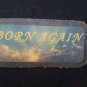 100% LEATHER Born Again, Religion JESUS Motorcycle Jacket BIKER Patch -