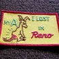 1970's LOST MY #$% in RENO  NV NEVADA SLOT MACHINE  TRAVEL PATCH GAMBLING