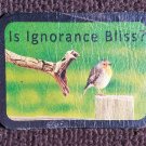 Is Ignorance Bliss? 100% Leather Biker Jacket Motorcycle Vest Patch - Sew On Is Ignorance Bliss? 100% Leather Biker Jacket Motorcycle Vest Patch - Sew On