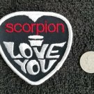 Vintage Patch Scorpion  HEART Snowmobile Snow Winter Hot Rat Rod 70s