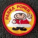 VGT 1970s PARKA POWER Hiking Snowmobile Patch for Jacket. Vespa Snowboard Skidoo