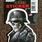 LETHAL THREAT DEATH SKULL Motorcycle Biker Decal Helmet Sticker