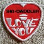 Vintage Snowmobile Patch Ski-Daddler RACING snowmobile SKIING patch