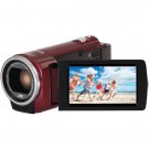 JVC GZE100RUSM 1.5 Megapixel 1080p HD Everio® GZE100RUS Digital Video Camera (Red)