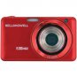BELL+HOWELL S30HDZ-R 15.0 Megapixel S30HDZ Slim Digital Camera with 5x Optical Zoom (Red)