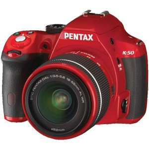 PENTAX 10974 16.0 Megapixel K-50 Digital Camera (Red)