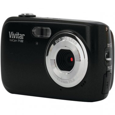 VIVITAR V7122-V1-BLK-SOL 7.1 Megapixel V7122-V1 Digital Camera (Black)