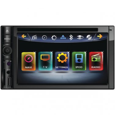 POWER ACOUSTIK PD-622NB 6.2" INTEQ Double-DIN In-Dash TFT/LCD Touchscreen Multimedia Receiver