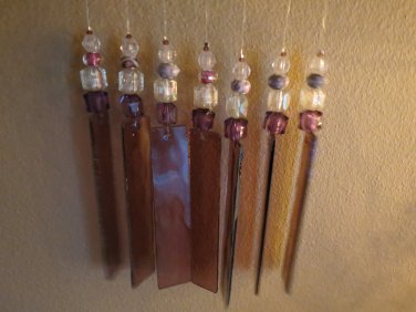 Lavendar glass windchime