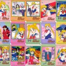 Sailor Moon Mini Carddass 1 EX Regular Card Set of 15 Sailor Moon Mini Carddass 1 EX Regular Card Set of 15