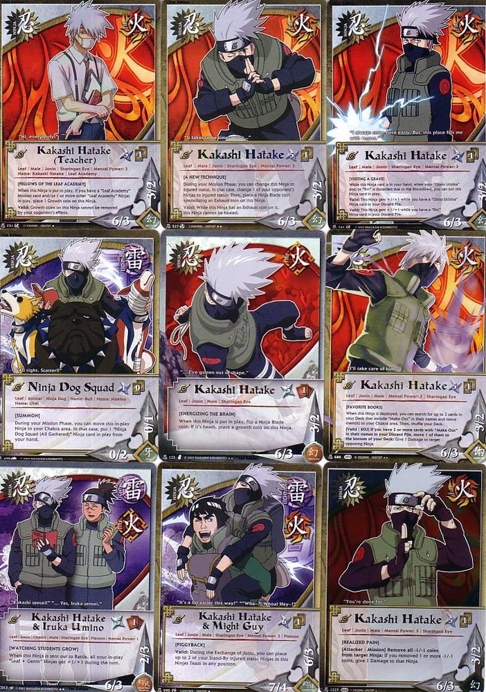 Naruto TCG CCG Rares Common Uncommon Foil Cards - Anbu Kakashi