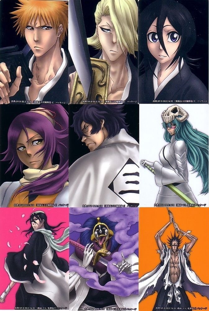 Bleach Clear Card Collection 4 Regular Complete Illustration Puzzle Set ...