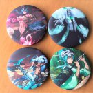 Anime Bleach Brave Souls Arrancar Badge Button - Nel w/ Umbrella ONLY